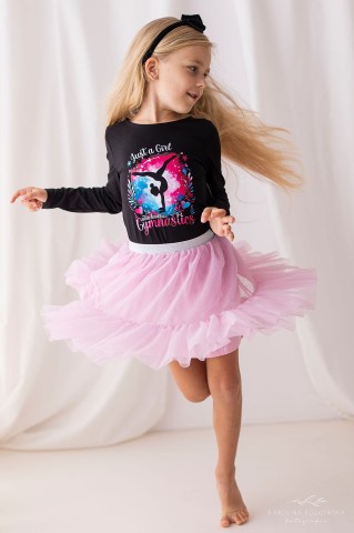 Czarna bluzka dla dziewczynki Just a Girl