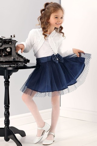 Bolerko dziewczęce śmietankowe 